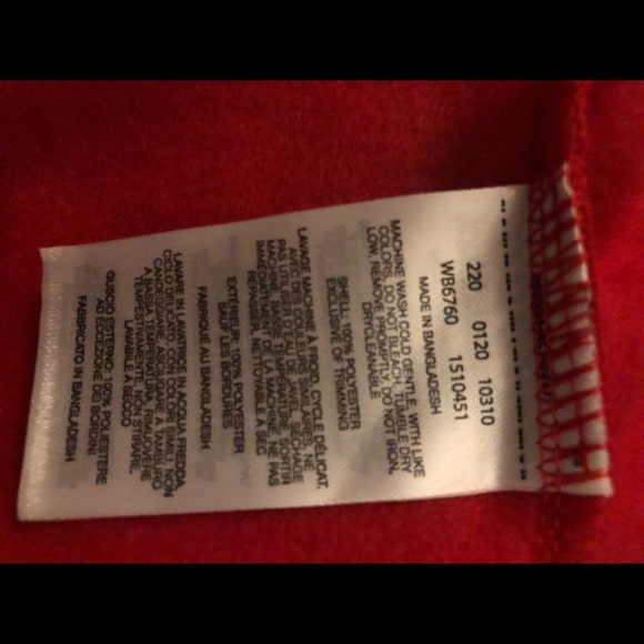 NWT Youth Columbia Fleece- Red - Picture 4 of 5